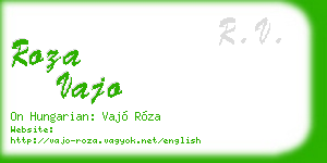 roza vajo business card