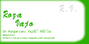 roza vajo business card